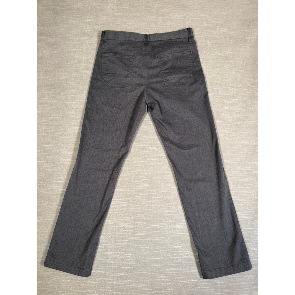 Kenneth Cole Reaction Mens Slim Fit Pants 32x30 Charcoal Gray Heather 5-Pocket - Picture 9 of 11